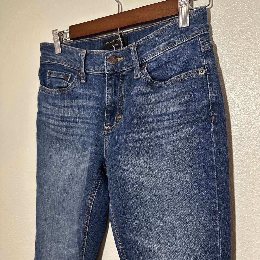 Banana Republic Girlfriend Jean Womens 25/0 Petite Medium Wash Denim Pants